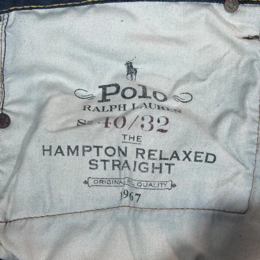 Polo Ralph Lauren Hampton Relaxed Straight Dark Wash Denim Jeans Mens 40x32